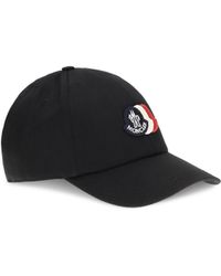 Moncler - Baseball Cap With Tricolour Logo - Lyst