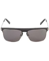 Loewe - Sunglasses Square Full Rim, Leather Frame And Smoke Lens Lw40006U20A - Lyst