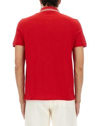 Valentino - Polo Shirt With V-Logo Cotton - Lyst