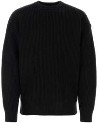 Marine Serre - Black Wool Blend Sweater - Lyst
