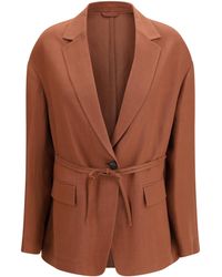 Brunello Cucinelli - Monili-Embellishment Blazer - Lyst