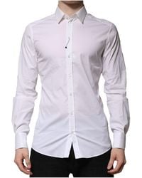 Dolce & Gabbana - Cotton Long Sleeves Formal Shirt - Lyst