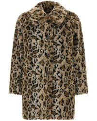 Twinset - Animalier Coat - Lyst
