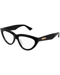 Bottega Veneta - Eyeglasses Cat Eye Full Rim, Frame And Clear Demo Lenses Lens Bv1193O001 - Lyst