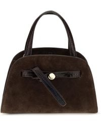 Tory Burch - Romy Suede Small Bauletto Shoulder Bags - Lyst