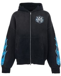 Amiri - Hoodie With Logo On The Front And Maxi Logo On The Back - Lyst