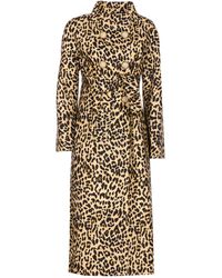 Valentino Garavani - Animalier Print Cloth Coat - Lyst