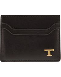 Tod's - Leather Card Holder With Logo - Lyst