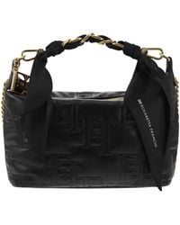 Elisabetta Franchi - Logo Embroidered Scarf Chain-link Tote Bag - Lyst