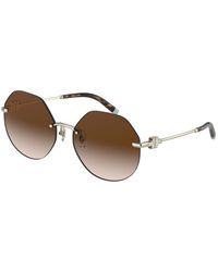 Tiffany & Co. - Sunglasses Round Rimless, Pale Frame And Gradient Lens Tf307760213B - Lyst