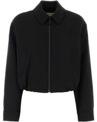 MICHAEL Michael Kors - Black Twill Bomber Jacket - Lyst
