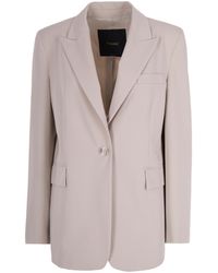 Pinko - Single-Breasted Blazer With Notched Lapels - Lyst