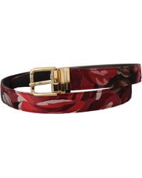 Dolce & Gabbana - Leather Belt With-Tone Buckle - Lyst