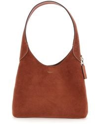 COACH - Shoulder Bag Suede Brooklyn Shoulder Bag 28 With Leather Details For - Lyst