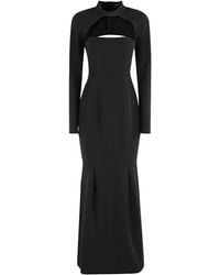 FEDERICA TOSI - Abito Lungo Cady Con Coprispalle - Lyst