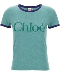 Chloé - Logo T-Shirt - Lyst