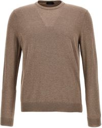 Zanone - Cotton Crepe Sweater - Lyst