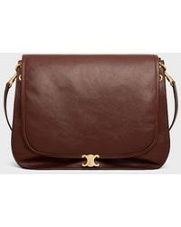 Celine - Celine H26 Shoulder Bag — Burgundy - Lyst