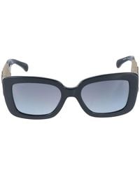 Chanel Rectangle Sunglasses - Blue