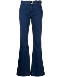 FRAME - High-waisted Flared Jeans - Lyst