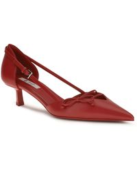 Prada - Side-Cut Leather Pumps - Lyst
