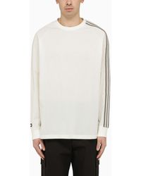 Y-3 - Crew-Neck Long Sleeves T-Shirt With Logo - Lyst