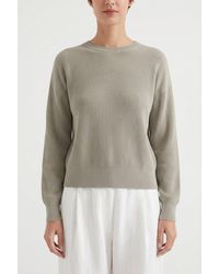 Brunello Cucinelli - Light Ribbed Sweater - Lyst