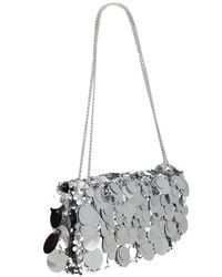 Rabanne - Shoulder Bag Sparkle Baguette Polyester Cotton Leather - Lyst