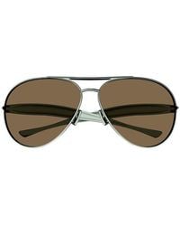 Bottega Veneta - Sunglasses Metal (Other) Eyewear - Lyst