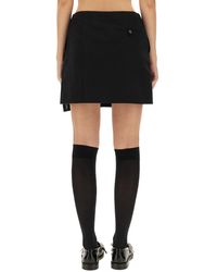 Moschino - Wool Wrap Skirt Virgin - Lyst