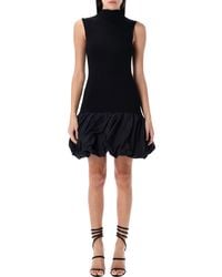 ROTATE BIRGER CHRISTENSEN - Knit Racer Cut Mini Dress - Lyst