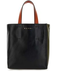 Marni - Two-tone Leather Handbag - Lyst