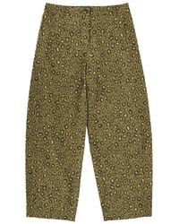Paul Smith - Pants With Animal Print Cotton Elastane Trousers - Lyst