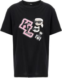 Karl Lagerfeld - Oversized Ikonik T-shirt - Lyst