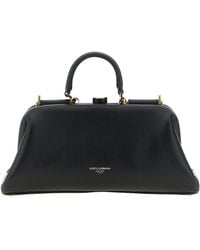Dolce & Gabbana - Dolce & Gabbana Nappa Leather Top Handle Bag - Lyst
