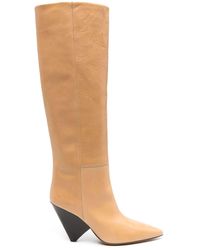 Isabel Marant - 90mm Knee-high Leather Boots - Lyst