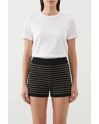 Brunello Cucinelli - Striped Knit Shorts Accessories & Slg - Lyst