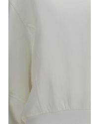Brunello Cucinelli - Cotton And Linen Sweatshirt Sweater - Lyst
