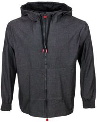 Kiton - Super Light Sweatshirt Jacket With Hood - Lyst