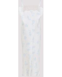 Carven - Lingerie Midi Dress Cotton Cupro Polyamide - Lyst