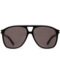 Saint Laurent - Sl 596 Black Sunglasses - Lyst