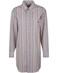 Etro - Long Sleeve Pegaso-Embroidered Shirt - Lyst