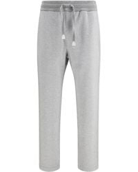 Brioni - Mélange Sweatpants Cotton Pant - Lyst