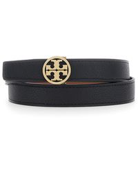 Tory Burch - Belt Miller Reversible Leather Cow - Lyst