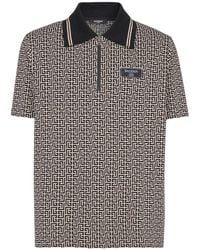 Balmain - Polo With Monogram - Lyst