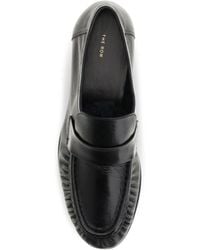 The Row - Soft Suede Loafers Calf Leather - Lyst