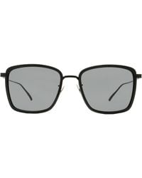 Bottega Veneta - Square Sunglasses Bv1008Sk 002 55Mm 1008 Metal/Plastic (Acetate) - Lyst