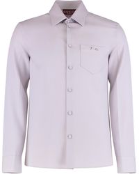Gucci - Wool Gabardine Slim-Fit Shirt - Lyst