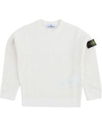 Stone Island - Junior Sweater Virgin Wool - Lyst