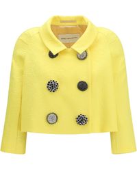 Dries Van Noten - Cropped Jacket Canvas - Lyst